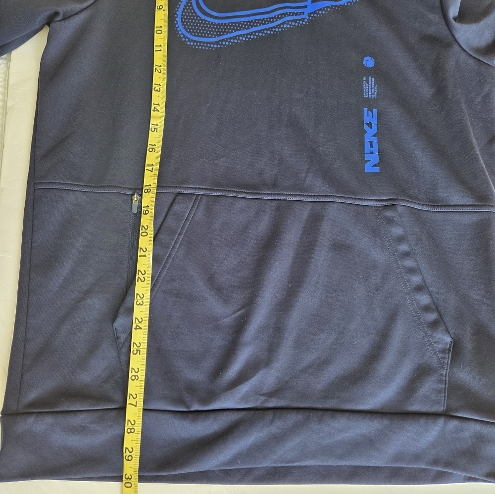 Nike Men's Navy Blue Hoodie - Picture 6 of 8